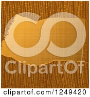 Clipart Of A Background Of A Gold Swoosh Banner Over Texture Royalty Free Illustration