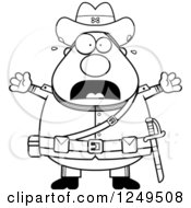 Black And White Scared Screaming Chubby Civil War Confederate Soldier Man