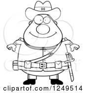 Black And White Happy Chubby Civil War Confederate Soldier Man