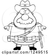Black And White Chubby Civil War Confederate Soldier Man