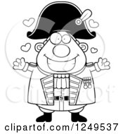 Poster, Art Print Of Black And White Loving Chubby Old Admiral Man Wanting A Hug