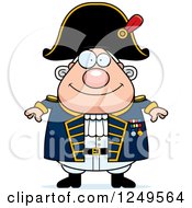 Poster, Art Print Of Happy Chubby Old Admiral Man