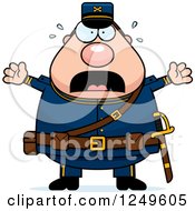 Scared Screaming Chubby Civil War Union Soldier Man