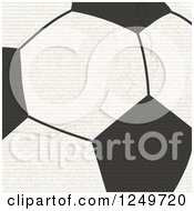 Poster, Art Print Of Grungy Football Soccer Ball