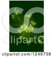 Clipart Of A Green Mandelbrot Fractal Spiral Royalty Free Illustration
