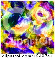 Clipart Of A Colorful Seamless Abstract Watercolor Painting Background Royalty Free Illustration