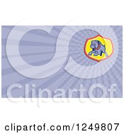 Clipart Of A Bulldog And Ray Business Card Design Royalty Free Illustration