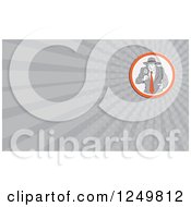 Clipart Of A Male Detective And Ray Business Card Design Royalty Free Illustration by patrimonio