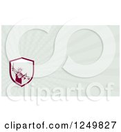 Clipart Of A Lady Justice With Scales And Sword And Ray Business Card Design Royalty Free Illustration by patrimonio