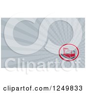 Clipart Of A Mechanical Digger And Ray Business Card Design Royalty Free Illustration