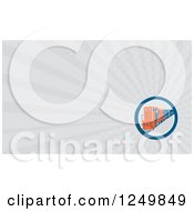 Clipart Of A Diesel Train And Ray Business Card Design Royalty Free Illustration