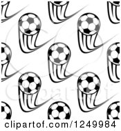Poster, Art Print Of Seamless Background Pattern Of Soccer Balls