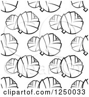 Seamless Background Pattern Of Black And White Artichokes