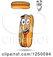 Clipart Of Hot Dog Characters Royalty Free Vector Illustration