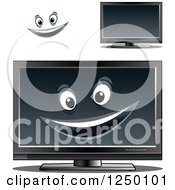 Clipart Of Tv Or Computer Screens Royalty Free Vector Illustration