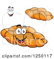 Clipart Of Plaited Breads Royalty Free Vector Illustration