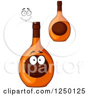 Clipart Of Alcohol Bottles Royalty Free Vector Illustration