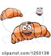 Clipart Of Croissants Royalty Free Vector Illustration