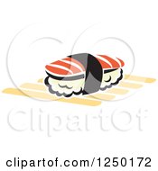 Clipart Of Sushi Royalty Free Vector Illustration