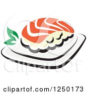 Clipart Of Sushi Royalty Free Vector Illustration