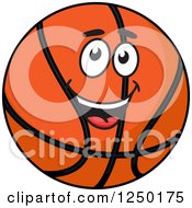 Clipart Of A Basketball Character Royalty Free Vector Illustration