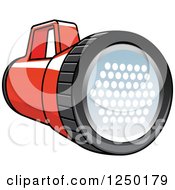 Clipart Of A Flashlight Royalty Free Vector Illustration