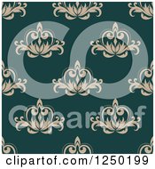 Poster, Art Print Of Seamless Background Pattern Of Floral