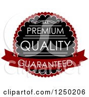 Clipart Of A Quality Label Royalty Free Vector Illustration