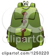 Poster, Art Print Of Green Backpack Character