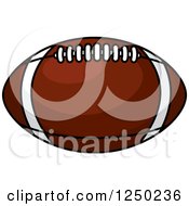 Clipart Of A Football Royalty Free Vector Illustration