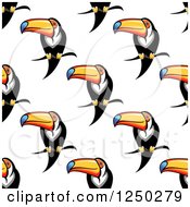 Poster, Art Print Of Seamless Background Pattern Of Toucans