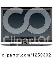 Clipart Of A Tv Or Computer Screen Royalty Free Vector Illustration by Vector Tradition SM