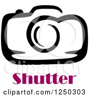Camera With Shutter Text