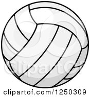 Clipart Of A Volleyball Royalty Free Vector Illustration