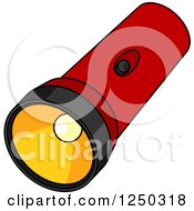 Clipart Of A Flashlight Royalty Free Vector Illustration by Vector Tradition SM