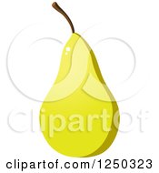 Poster, Art Print Of Yellow Pear