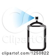 Clipart Of A Can Of Spray Paint Royalty Free Vector Illustration