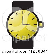 Poster, Art Print Of Black And Gold Wrist Watch