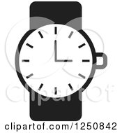 Poster, Art Print Of Black And White Wrist Watch