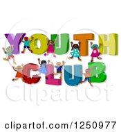 Poster, Art Print Of 3d Children And Youth Club Text