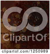 Clipart Of A Dark Rusted Grunge Background Royalty Free Illustration