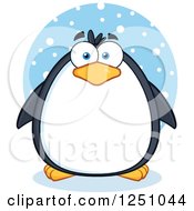 Poster, Art Print Of Penguin Character In The Snow