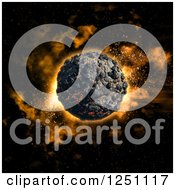 Poster, Art Print Of 3d Volcanic Planet In Outer Space