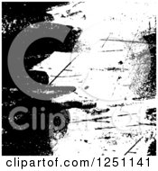 Clipart Of A Black And White Grunge Background Royalty Free Vector Illustration