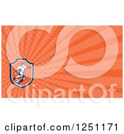 Clipart Of A Soccer Player Business Card Design Royalty Free Illustration