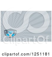Clipart Of A Bodybuilder Business Card Design Royalty Free Illustration