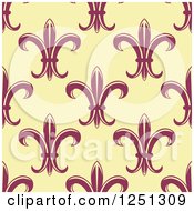 Clipart Of A Seamless Fleur De Lis Background Pattern Royalty Free Vector Illustration