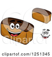 Clipart Of Loaves Of Wheat Bread Royalty Free Vector Illustration