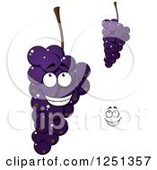 Clipart Of Purple Grapes Royalty Free Vector Illustration