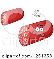 Clipart Of Sausages Royalty Free Vector Illustration